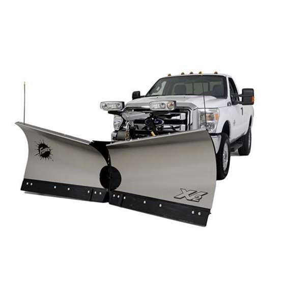 Fisher 8.6 Stainless Steel VX2 V-Plow Angle Front