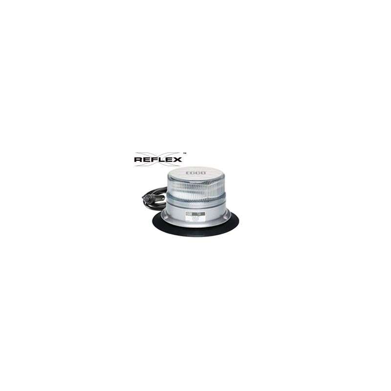 7160CA-VM  Vacuum Magnet Clear/Amber Beacon Lens