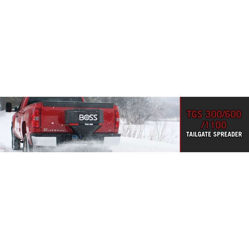 Boss TGS300 Low Profile Poly Tailgate Salt Spreader OEM Boss