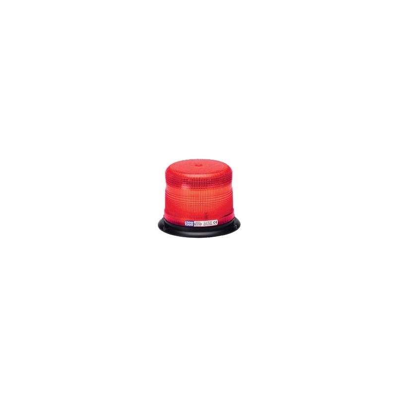 6550R 3-Bolt Red Strobe Beacon