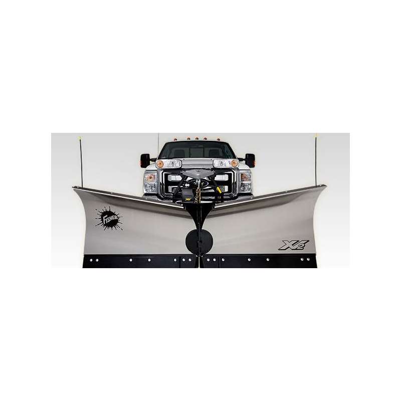 Fisher 8.6 Stainless Steel VX2 V-Plow Front